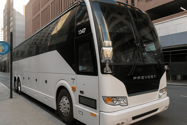 a Greeley Minibus Company coach bus