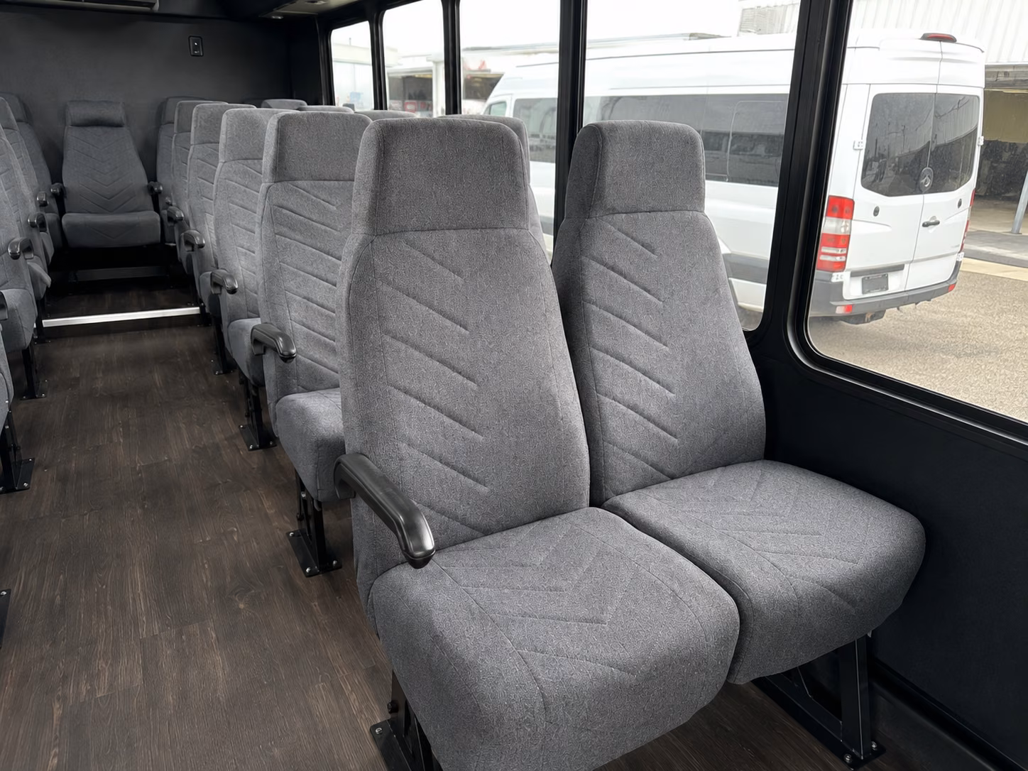 greeley 18 passenger minibus inside