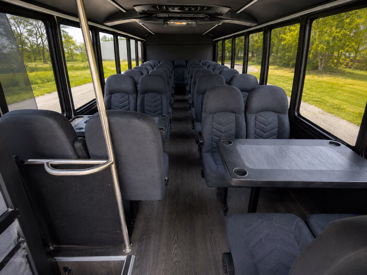 greeley 18 passenger minibus interior