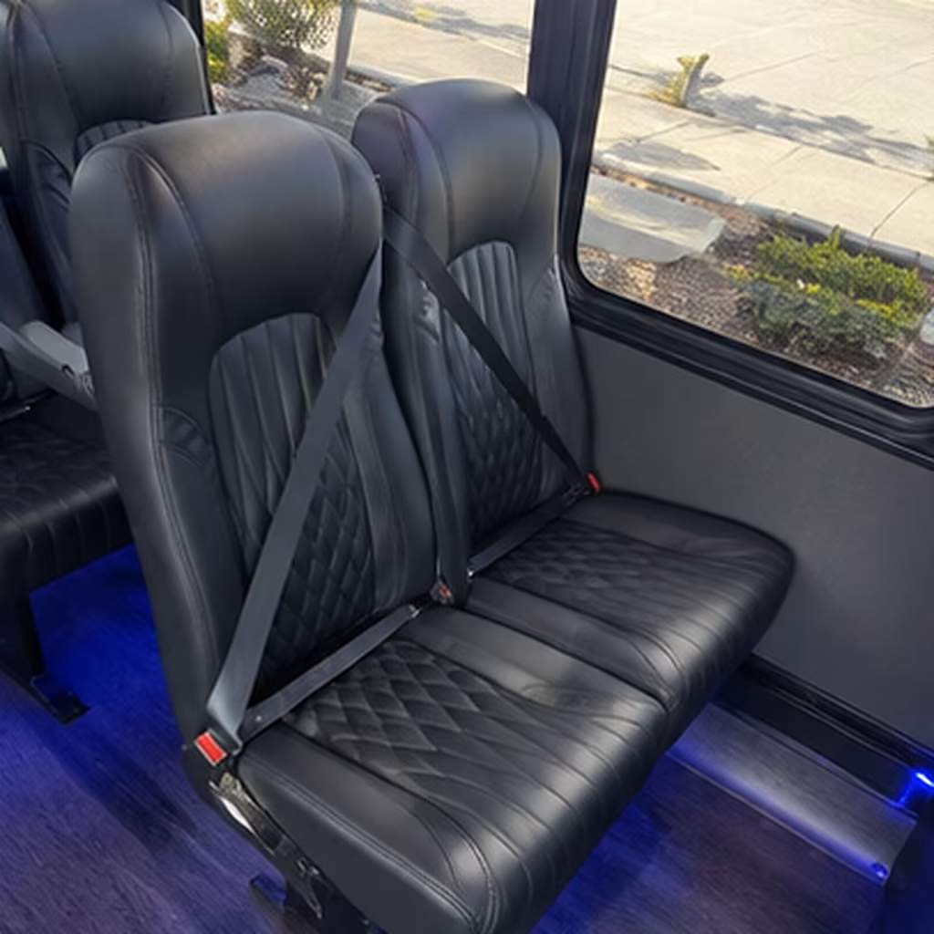 greeley 25 passenger minibus inside
