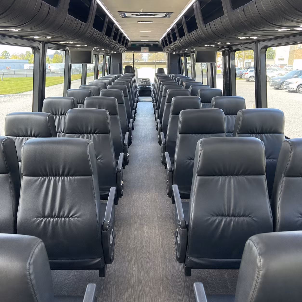 greeley 28 passenger minibus interior