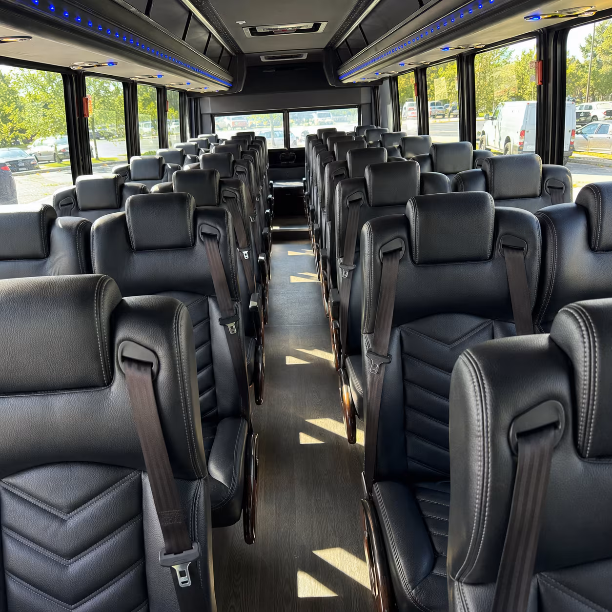 greeley 30 passenger minibus inside
