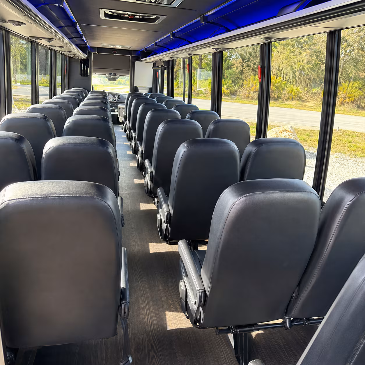 greeley 30 passenger minibus interior
