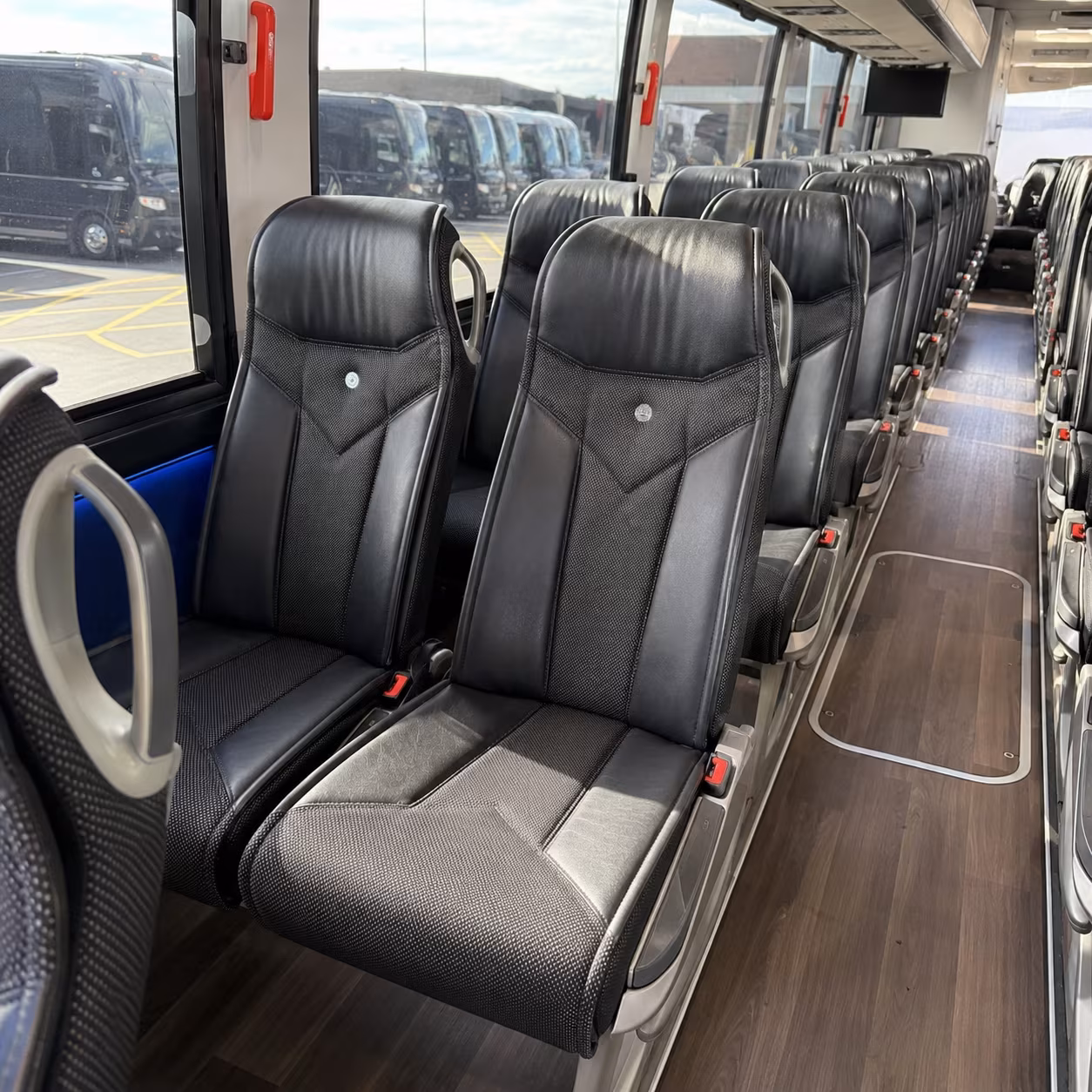 greeley 40 passenger charter bus interior
