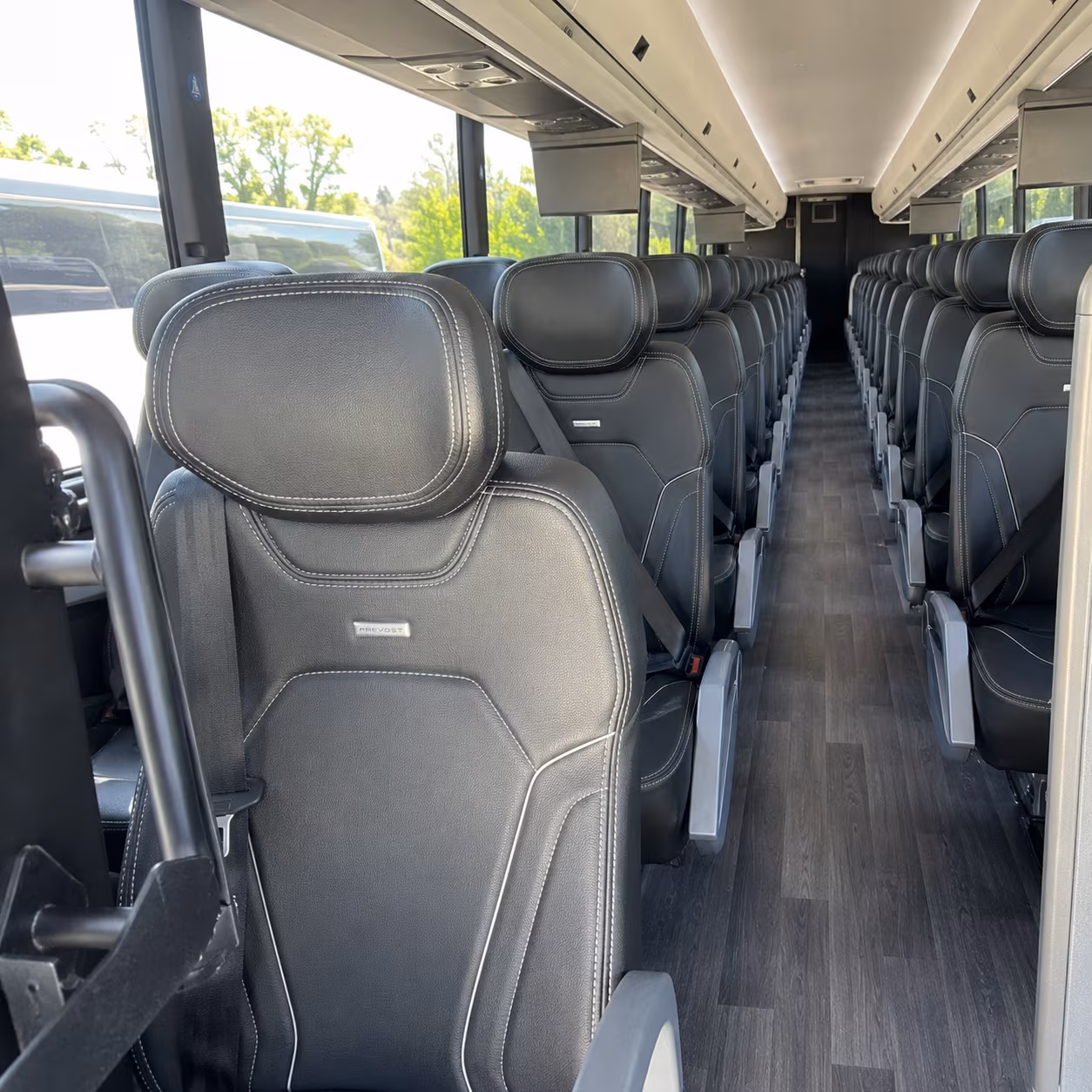 greeley 47 passenger charter bus interior