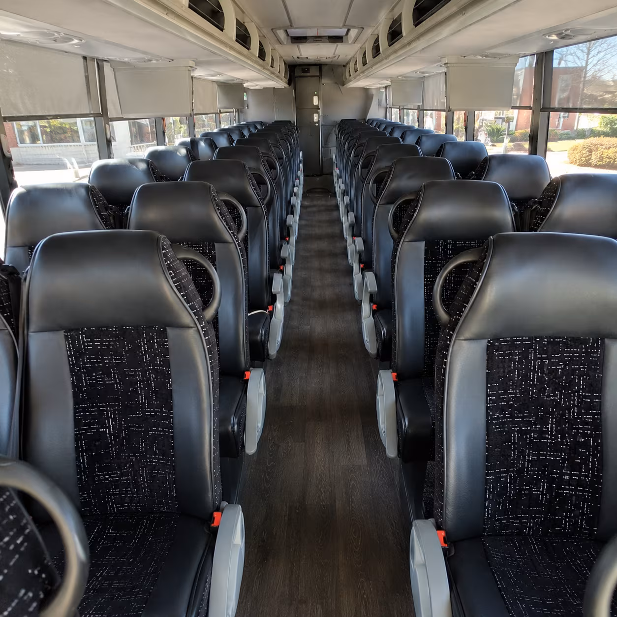 greeley 54 passenger charter bus inside