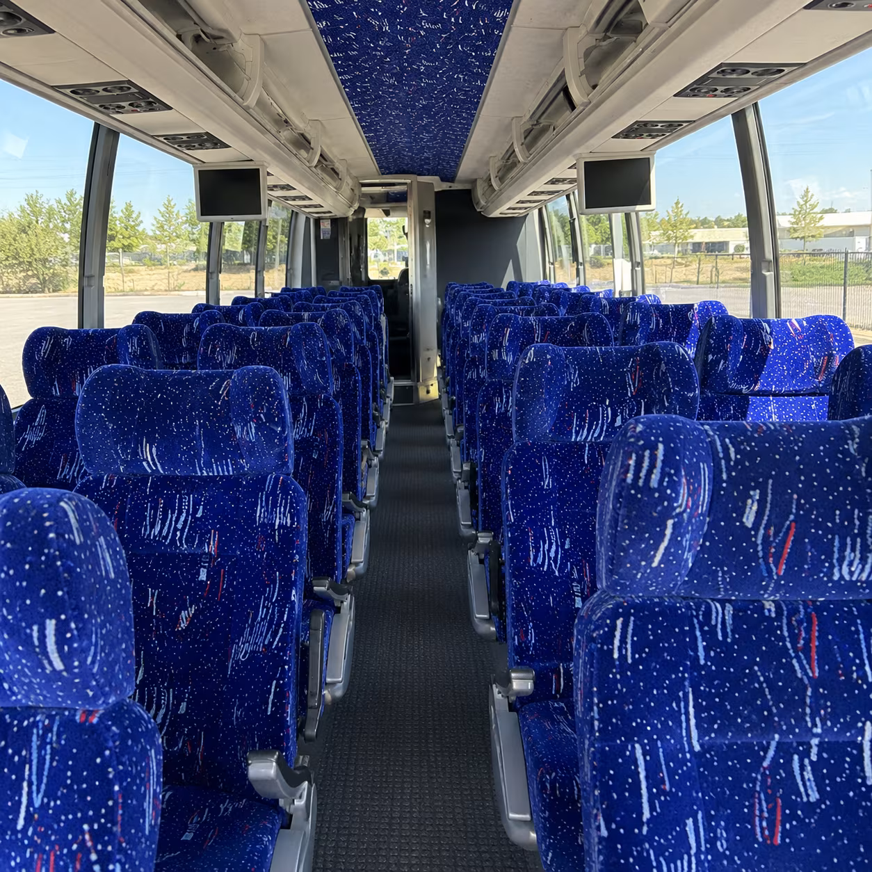 greeley 54 passenger charter bus interior