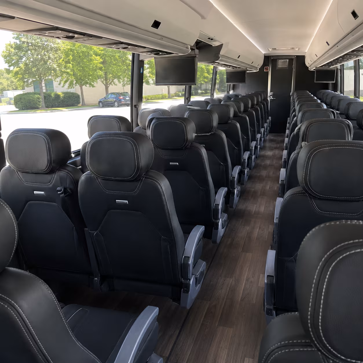greeley 56 passenger charter bus interior