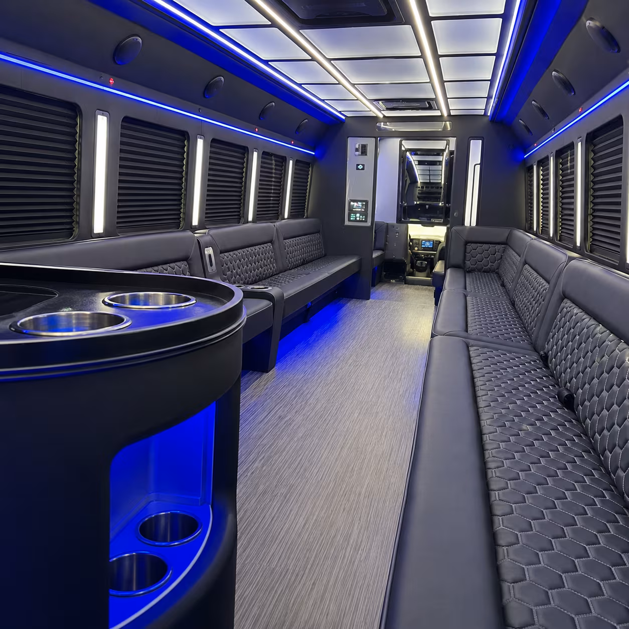 greeley party bus interior